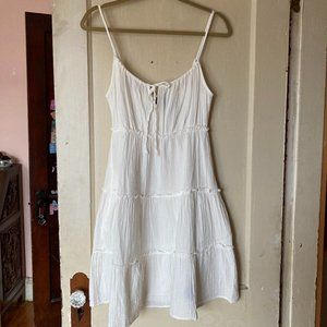 NWOT Gap Crinkle Gauze Tiered Mini Dress